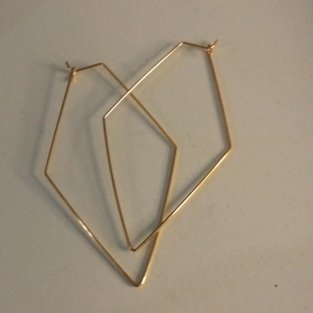 ADORNIA Geometric Hoops Earrings
